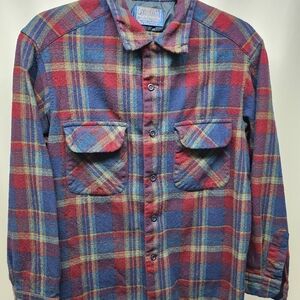 Pendleton Multicolor Plaid Casual Button Down Shirt